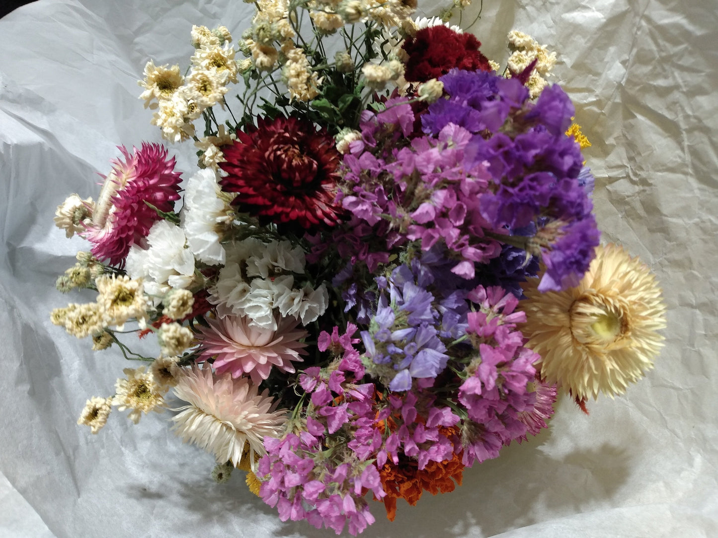 Dried Flower Bouquet Mixed Colors