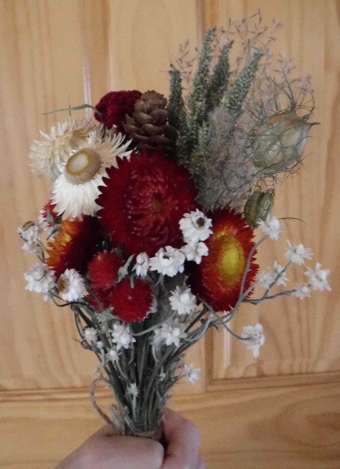 Winter Dried Flower Arrangement, Winter Dried Flower Bouquet, Christmas Dried Flower Arrangement, Christmas Dried Flower Bouquet, Xmas Decor
