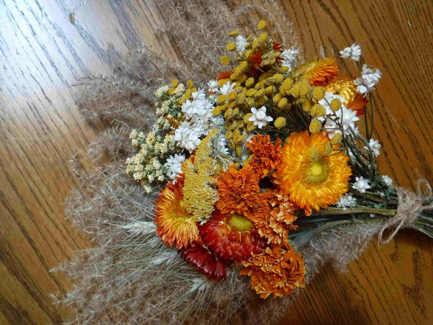 Fall Rustic Dried Flower Arrangement, Fall Dried Flower Bouquet, Baby Shower Flowers, Dried Flower Wedding Bouquet, Thanksgiving Centerpiece