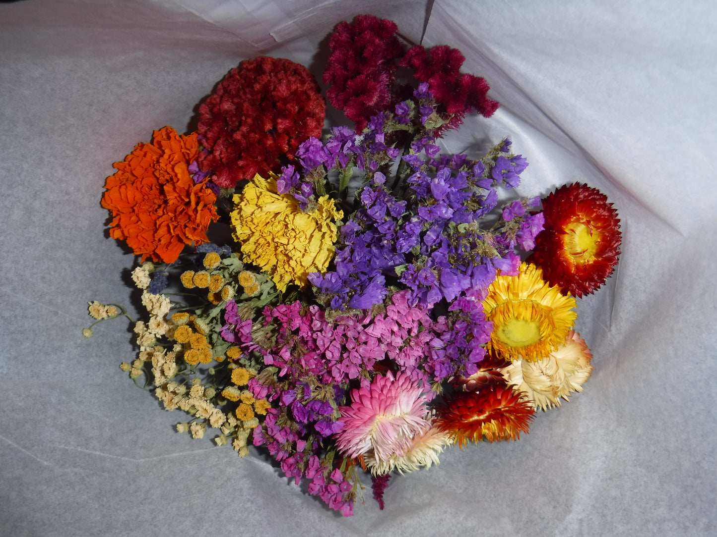 Dried Flower Bouquet Mixed Colors