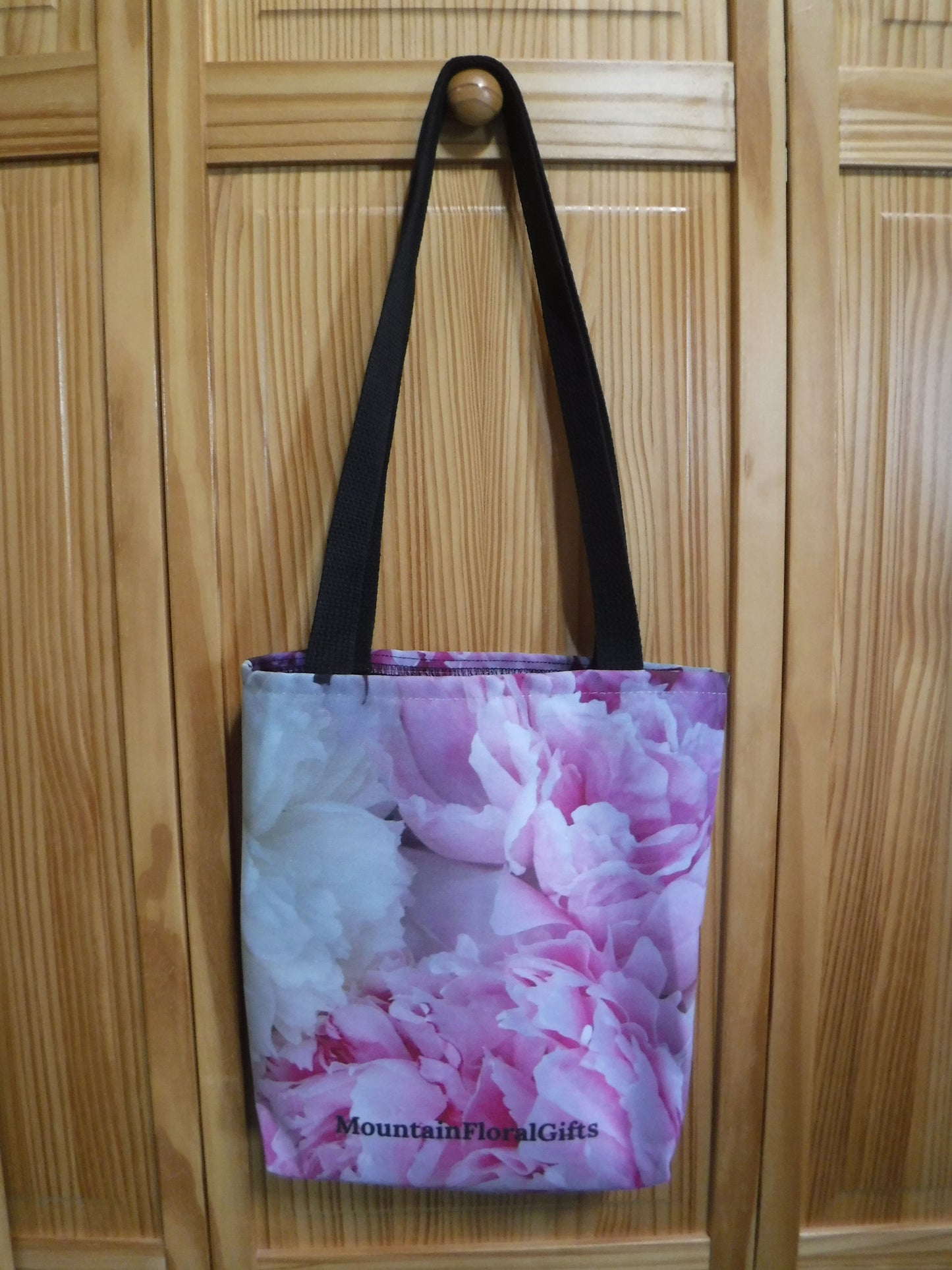 Floral Peony Print Tote Bag, Gifts For Mom, Teacher Appreciation, Shopping, Travel Bag, Gifts For Teens, Gardeners Gifts, Craft Bag, Nature