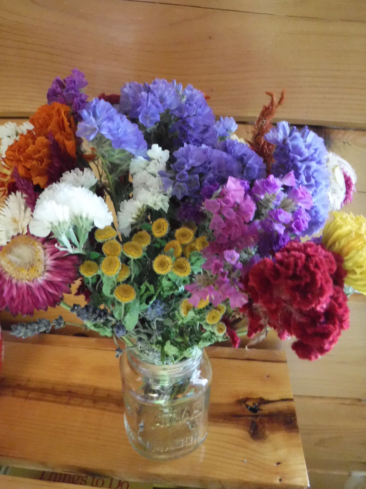Dried Flower Bouquet Mixed Colors