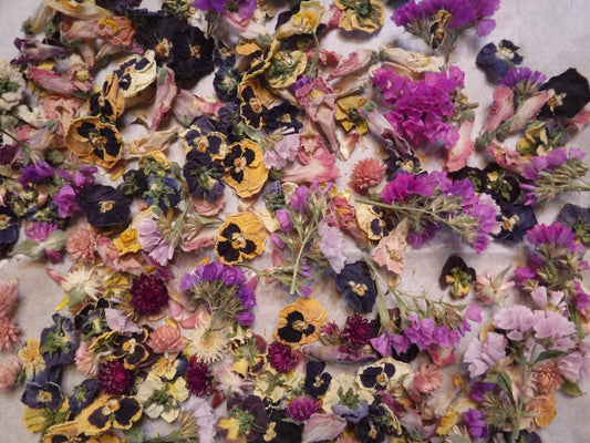 2 Cups Dried Flowers, Dried Plant Material, Loose Dried Flowers, Resin Flowers, Dry Craft Flowers, Bulk Dry Flowers, Flower Confetti, Gift